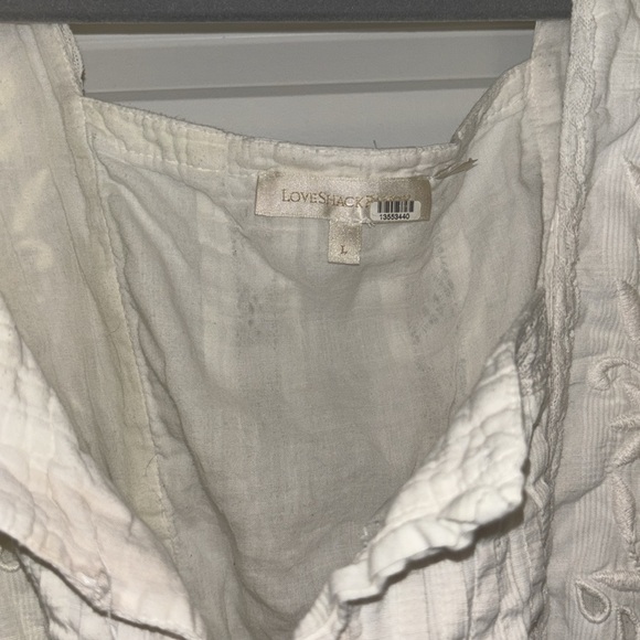 LoveShackFancy Tomasina unicorn dress puff sleeve eyelet love shack fancy large - Picture 2 of 11